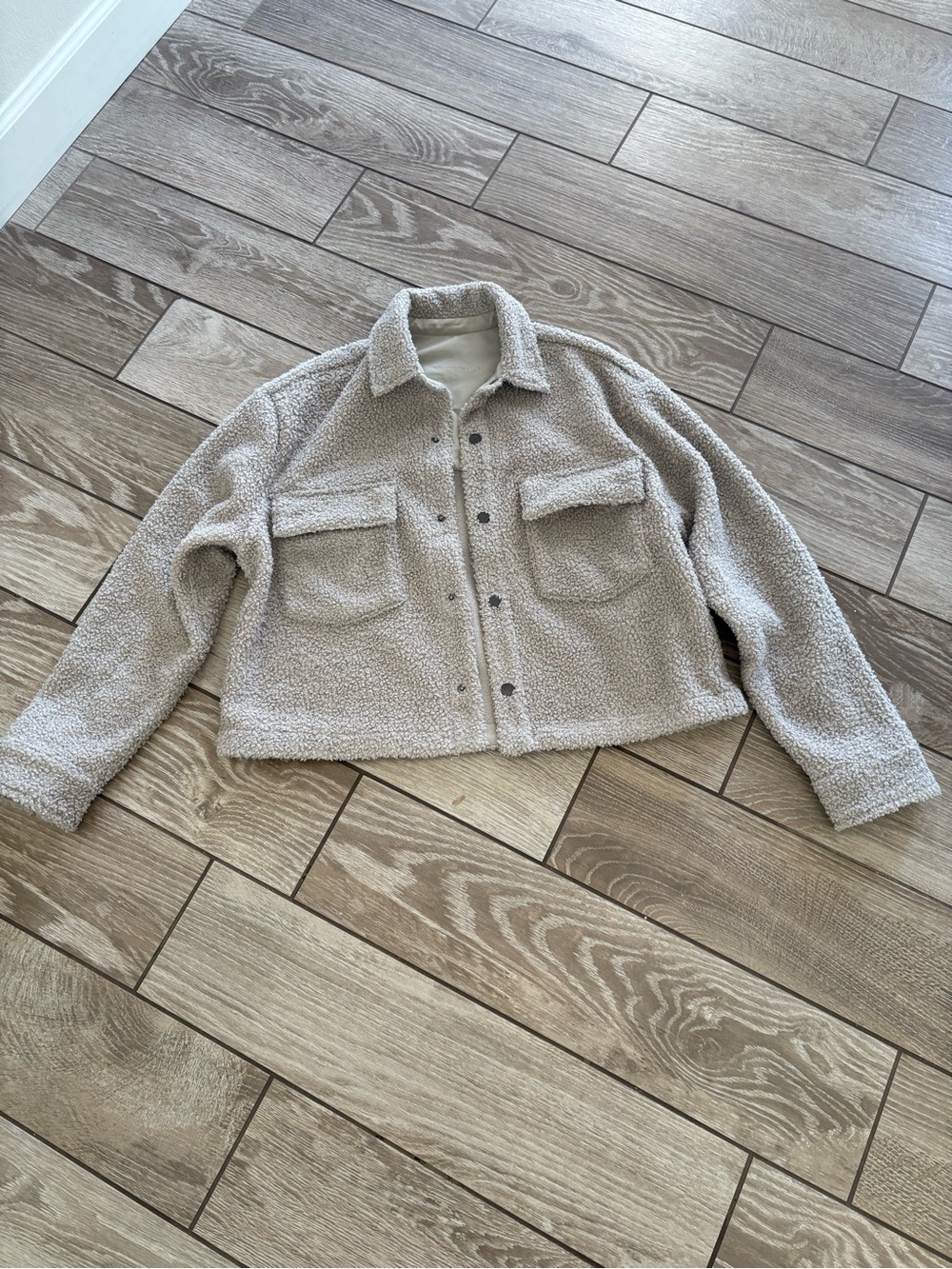 Vuori Cream Plush Teddy Jacket